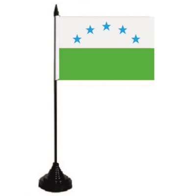 AZ FLAG Tischflagge Département Corrèze – 15x10 Cm Mit Schwarzem Sockel