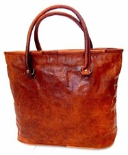 Neue handgefertigte natürliche Damen-Kuriertasche aus reinem Leder Vintage...