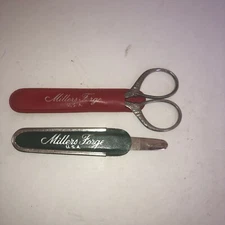 Vintage Millers Forge USA Small Scissors And Nail File 