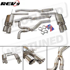 Rev9 Stainless Steel Cat-Back Exhaust Kit QUAD TIPS For HONDA ACCORD 2018-22