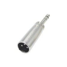 New 3Pin XLR Male Socket to 6.35mm1/4" Male jack Stereo Mic Microphone Adapter