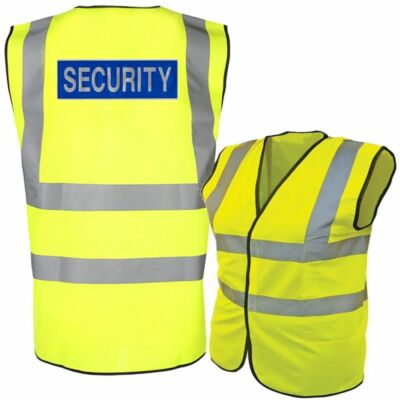 MITTLERE hohe Vis Viz Sichtbarkeit SICHERHEIT Druck Sicherheitsweste Weste HVV2 