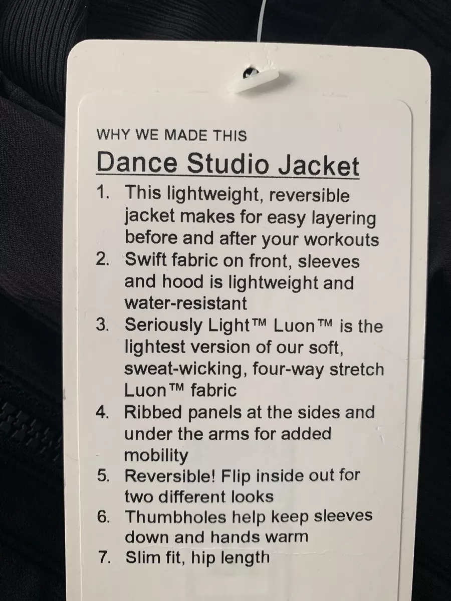 Lulu dance shop studio jacket
