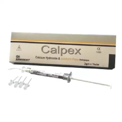 Ammdent Dental Calpex Calcium Hydroxide with Iodoform Paste RadiopaqueSingle syr