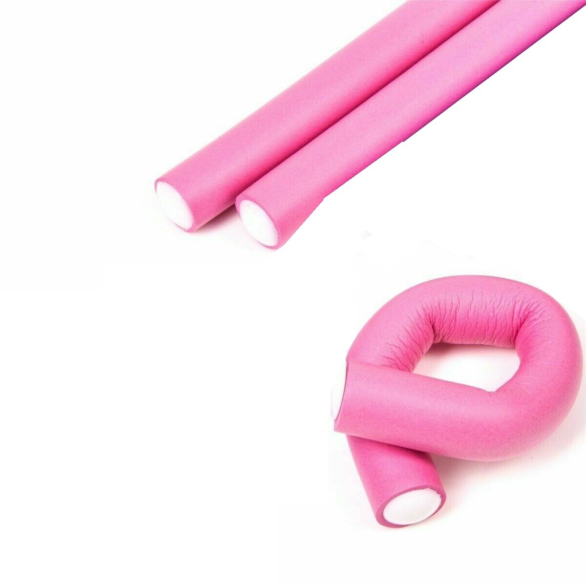 Bendy Hair Rollers Foam Curlers Soft SleepIn Twists Curls Beach Waves Styling eBay
