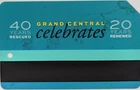 Grand Central, Celebrates 20 Years, NYC MetroCard-Expired, Mint
