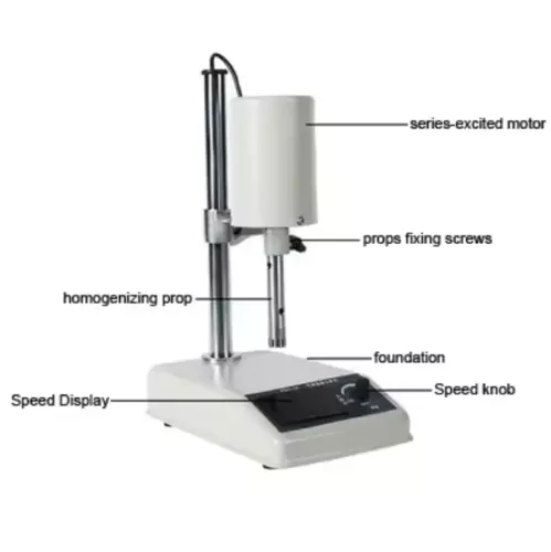 220V Lab Adjustable High-speed Cosmetics Homogenizer Mixer Emulsifier Disperser - Picture 8 of 12