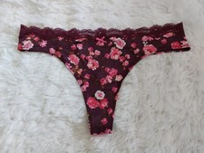 NWT VICTORIA'S SECRET Dream Angels Lace Trim Thong Panty Size L 36