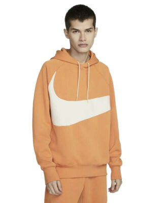 Nike Sportswear Tech Fleece Orange Swoosh Hoodie DD8222-808 Men's Multi  Sizes