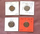4 BETTER DATE WHEAT CENTS FROM ESTATE SALE - MORE IN STORE