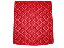 Kunstleder Kofferraummatte f&uuml;r Mercedes GL X164 2006-2012, Rot x14 Rand