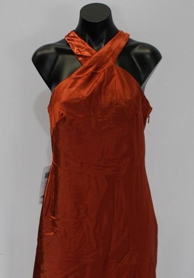 Azazie Women's Doretta Mermaid Bow Metallic Satin Dress LB3 Terracotta Size 8 | eBay Azazie Women's Doretta Mermaid Bow Metallic Satin Dress LB3 Terracotta Size 8 | eBay