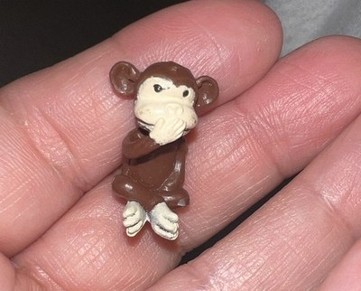 Adorable Tiny Mini MONKEY Hear No Evil Less Than A Inch Tall