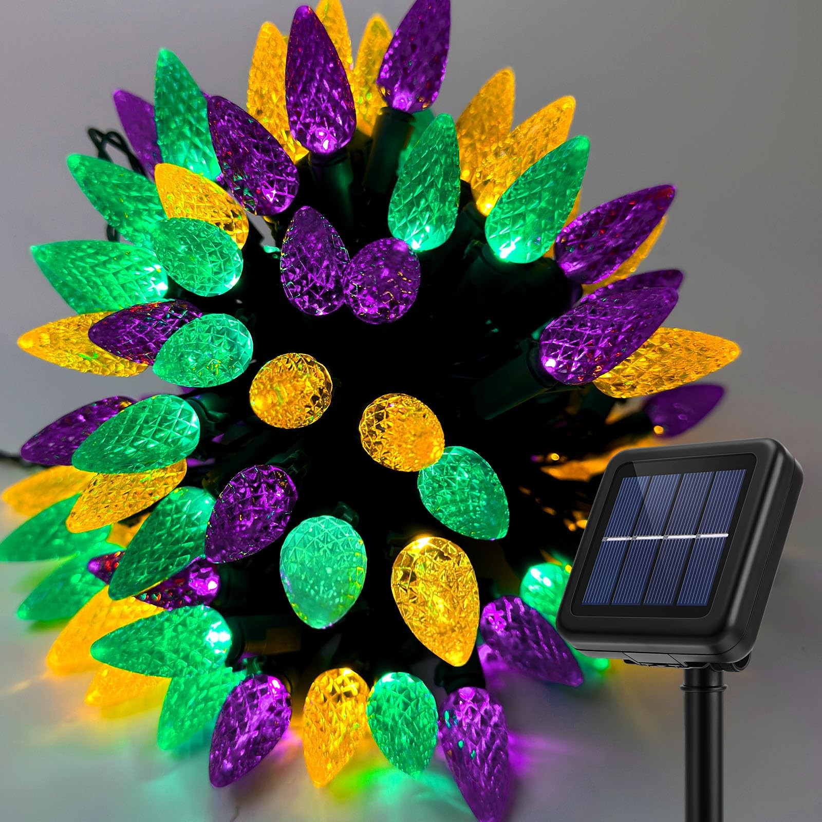 Solar-Powered Halloween String Lights Outdoor Waterproof Decor
