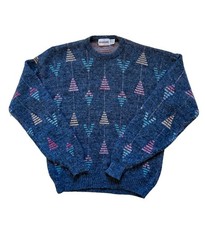 Vintage 1980s 80s McGregor Geometric Pattern Acrylic Sweater XL Made In USA