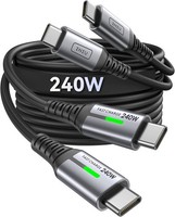 Iniu Usb C Kabel 240W 1M 2Er Pack Pd Schnellladekabel Usb C Auf Usb C