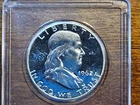 1962 FRANKLIN HALF DOLLAR PROOF WITH (FBL).