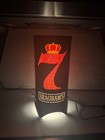 Seagram's 7 Crown Whiskey Vintage Motion Lamp Bar Sign Rotating Cylinder WORKS — photo 1