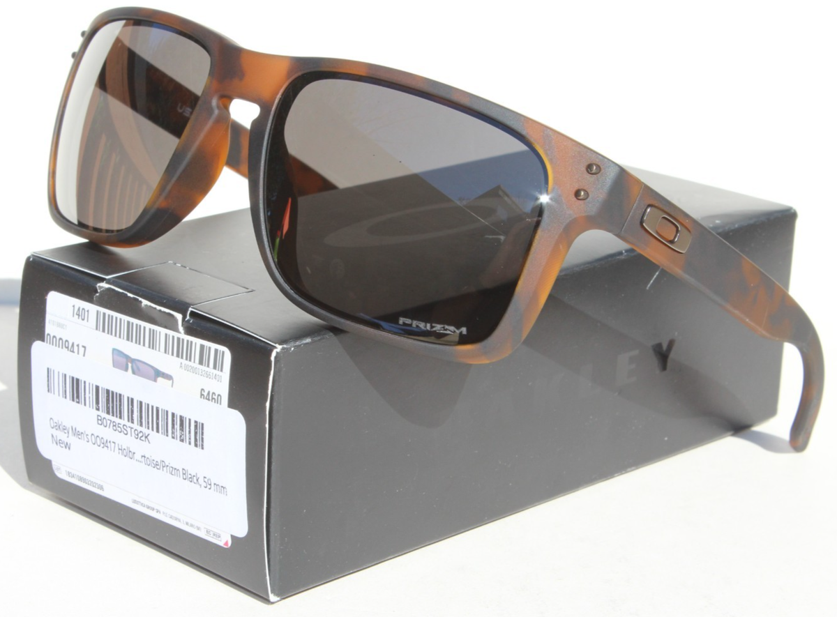 OAKLEY Holbrook XL Sunglasses Matte Brown Tortoise/Prizm Black NEW