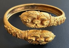 Smart Golf placcato o riempito, credo - Bracciale vittoriano revival etrusco circa 1870
