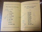 Vintage 1964 Philadelphia Eagles vs Mt Holly Basketball Program MULTI-SIGNED  — photo 1