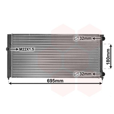 VAN WEZEL 58002109 KÜHLER WASSERKÜHLER MOTORKÜHLER 1H0121253D NEU