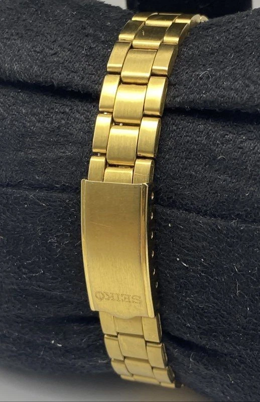 Reloj Mujer Seiko Automático 5 Días Fecha 22mm Tono Dorado Caja Acero Inoxidable Foto 2 de 4
