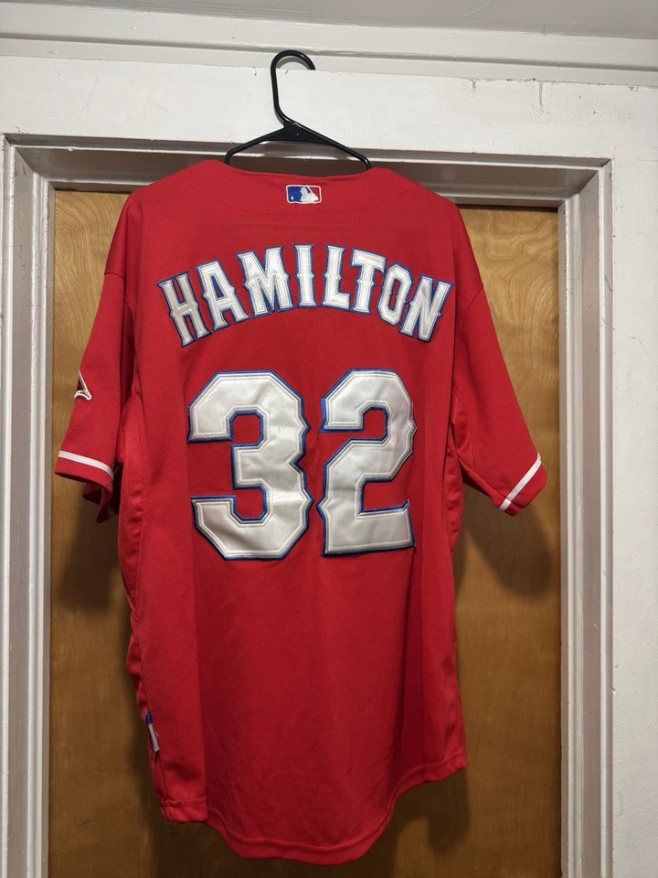 Texas Rangers MLB Josh Hamilton #32 Baseball Jersey 40th Anniversary XL - Image 4 of 4