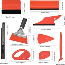 ValueMax 10PC Window Tint Tools Kit Car Film Tinting Scraper Squeegee Wrap Set *