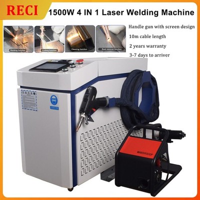 Reci 1500W Laser Welder Cutting Weld Seam Cleaning Machine Touch Screen Gun