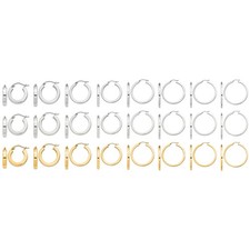 925 Sterling Silver 3mm Square Tube Hoop Earrings Finishing Sizes Options