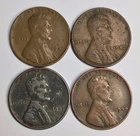Rare Old 1941 1942 1943 1944 WWII US Steel Copper Penny Coin Vintage War Lot Set