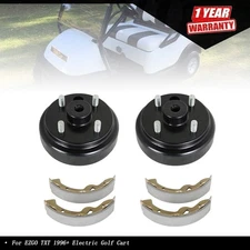 Golf Carts Rear Brake hub Drums Brake Shoe Kit For EZGO TXT 1996+ Electric USA