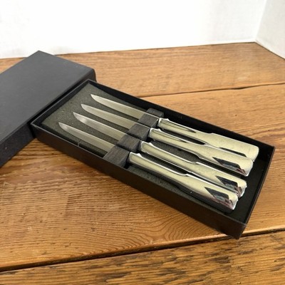 Carvel Hall Stainless Steel Steak Knife Set -4 Knives Great Blades Original Box
