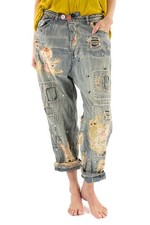 Magnolia Pearl RARE Pants 417 Be A Poem Miner Pants - Washed Indigo NWT