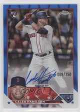 2023 Topps Chrome Rookie Blue RayWave Refractor 9/150 Caleb Hamilton Auto 07i7