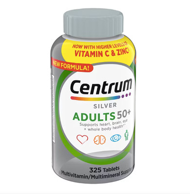 325 ct. Centrum Silver Adults 50+ Multivitamins, HIgh Levels of Vitamin D3 (1yr)