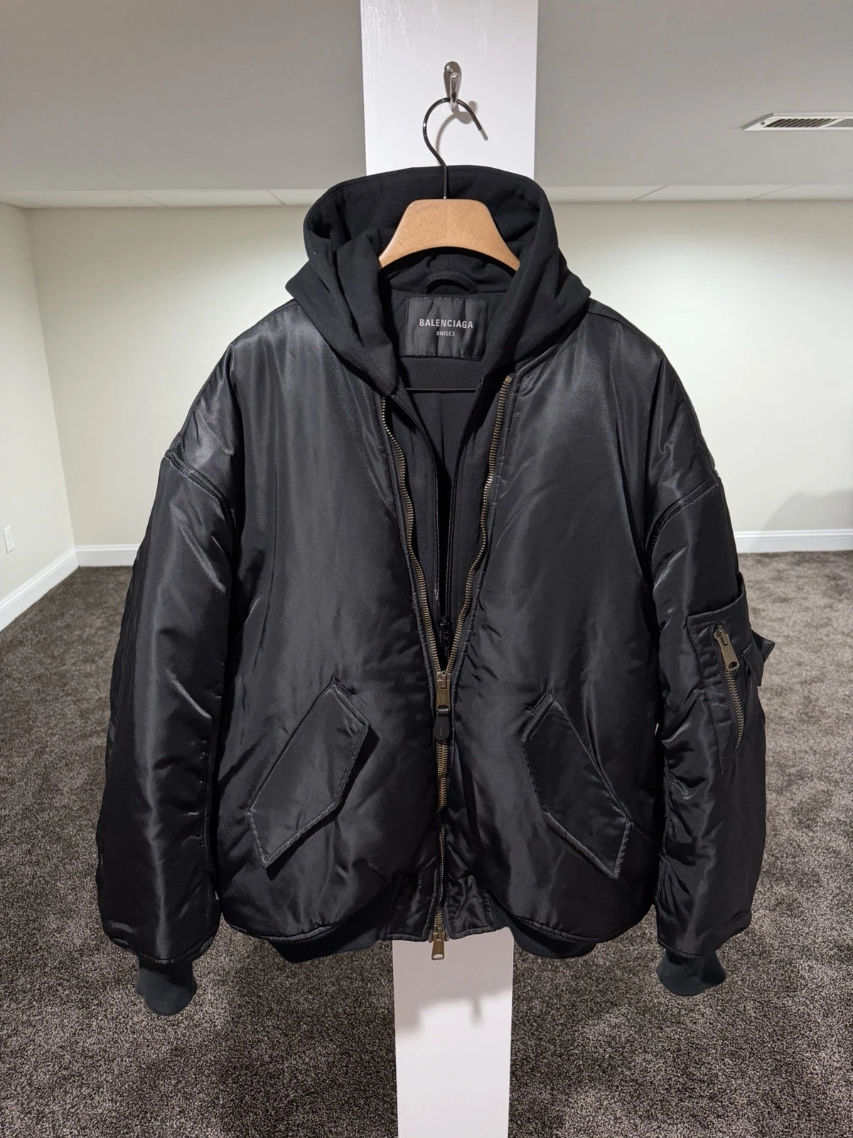 Balenciaga — Balenciaga SS23 Demna All In Hoodie / Nylon Bomber Jacket