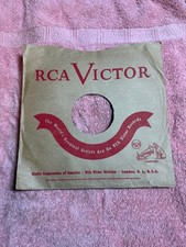 S10 - RCA VICTOR Record Sleeve Only 78 Rpm 10 Inch USA 1950 COLOMBIAN AS IS 