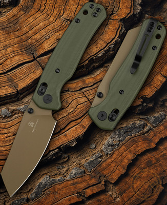 Bestech Knives Cicada's Folding Knife 3.13'' 10Cr15CoMoV Steel Blade G10 Handle