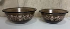 Vintage Pyrex Amber Friendship Mixing Bowl Set Smoky Brown  #325 #322