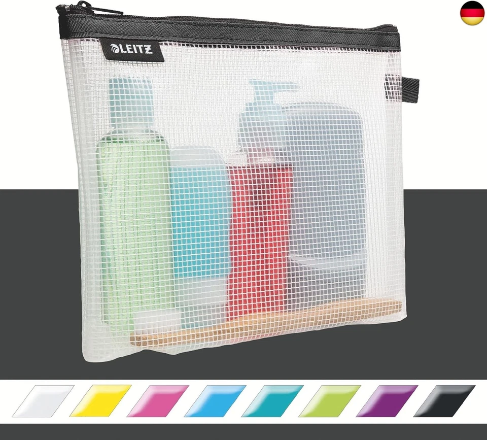 Leitz WOW Reise Zip-Kulturbeutel, durchsichtig, Wasserabweisend, Idealer - Bild 2 von 4