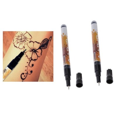 2 Acryl Malstifte Zeichenmarker Farbmarker - Schwarz