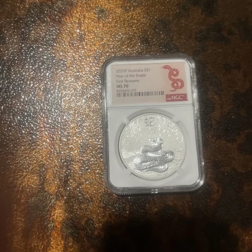 2025 P125 Australia S$1 Year Of The Snake NGC MS 70