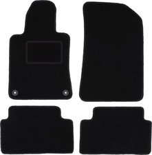 Fußmatten Automatten Velours Schwarz für Peugeot 508 I 2010-2018 4-tlg