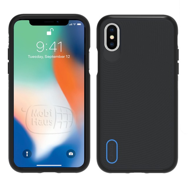 Gear4 Battersea D30 Shockproof Case Cover for Apple iPhone X Black & Blue for sale online eBay