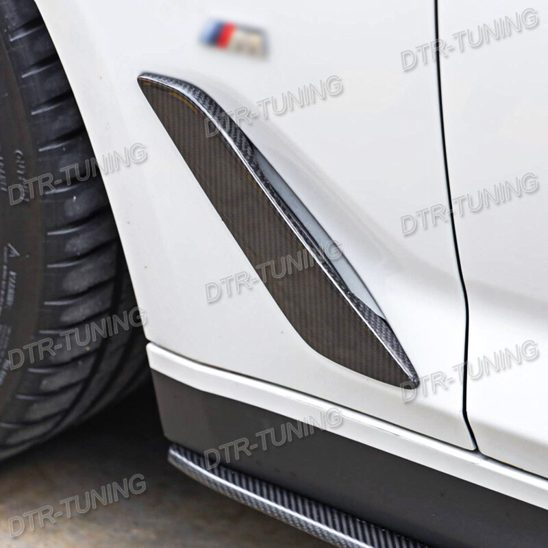 Cabon Fiber Side Fender Air Duct Vent Trim Cover For BMW 5 er G30 G31 2017-2023
