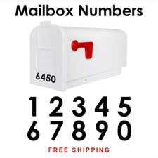 Mailbox Numbers House Number Vinyl Decal Sticker Label HOA Approved 548