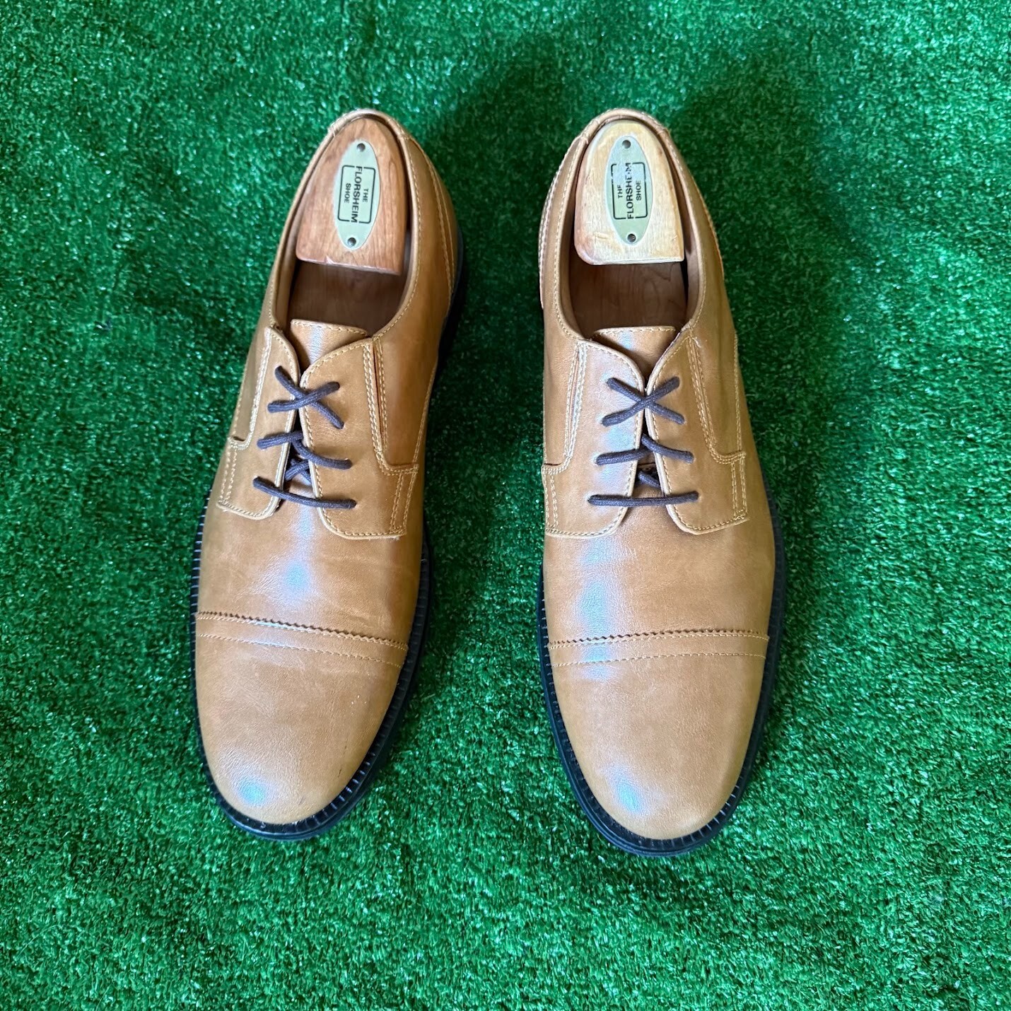 SAOLA Scarpe eleganti casual Oxford marroni stringate George Branford taglia 9