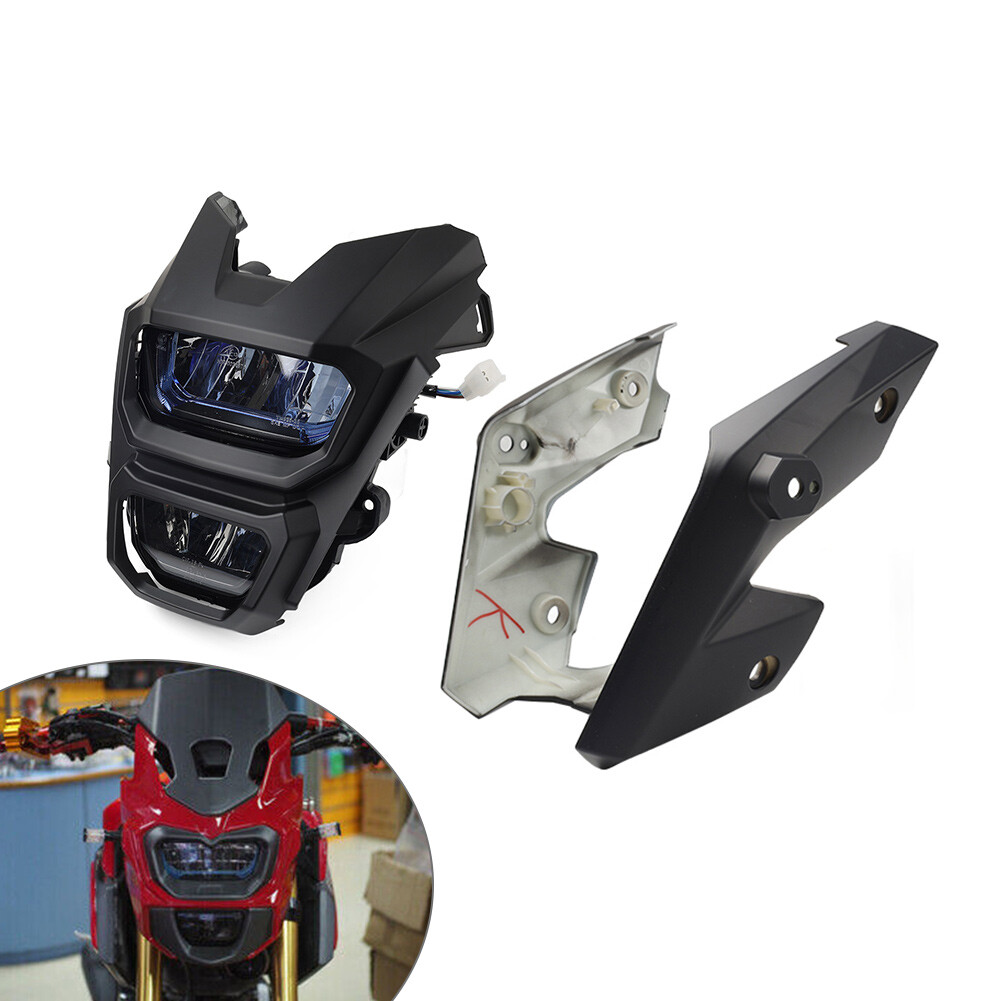 LED Headlight Front Light Lamp & Cover For Honda Grom MSX125 MSX